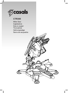 Manual Casals CTR305 Serra de esquadria