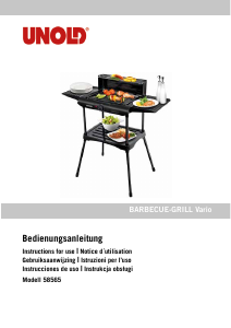 Manual Unold 58565 Vario Barbecue