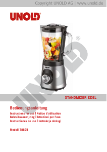 Manual Unold 78625 Edel Blender