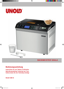 Manual Unold 68616 Backmeister Scala Bread Maker