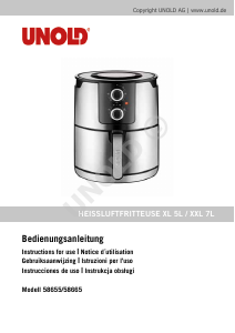 Handleiding Unold 58665 Friteuse