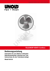 Bedienungsanleitung Unold 86720 Venti Ventilator