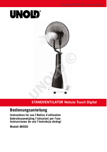 Manual de uso Unold 86930 Nebula Touch Digital Ventilador