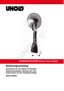 Instrukcja Unold 86930 Nebula Touch Digital Wentylator