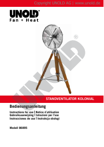 Manual de uso Unold 86895 Kolonial Ventilador