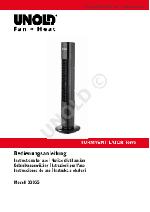 Instrukcja Unold 86955 Torre Wentylator