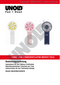 Bedienungsanleitung Unold 86648 Breezy Fold Ventilator
