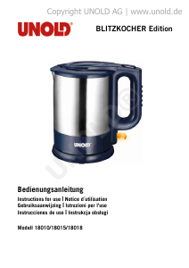 Manual Unold 18018 Edition Kettle