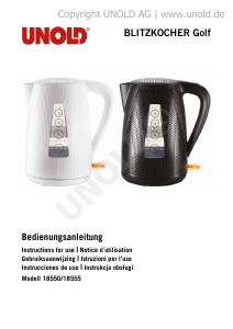 Manual Unold 18550 Golf Kettle