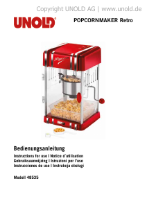 Bedienungsanleitung Unold 48535 Retro Popcornmaschine