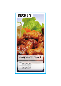 Manual Becken Easy Cook Max 2 Micro-onda