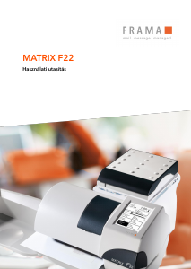 Használati útmutató Frama Matrix F22 Bérmentesítő gép