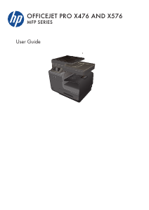 Kullanım kılavuzu HP OfficeJet Pro X476DW Çok işlevli yazıcı