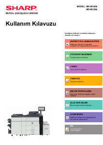 Kullanım kılavuzu Sharp MX-M1206 Çok işlevli yazıcı