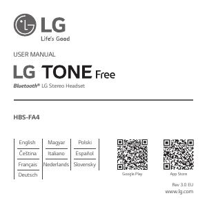 Manual de uso LG HBS-FA4 Auriculares