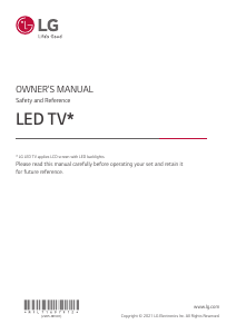 Handleiding LG 50UR762H9ZC LED televisie