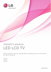 Handleiding LG 55LM610C LED televisie