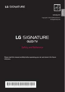 Handleiding LG OLED88Z29LA OLED televisie