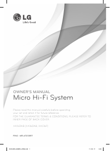 Manual LG XA16DAB Stereo-set