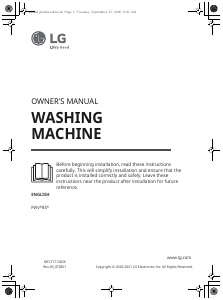 Manual LG FWV685SSE Washing Machine