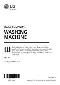 Handleiding LG F4V712STSE Wasmachine