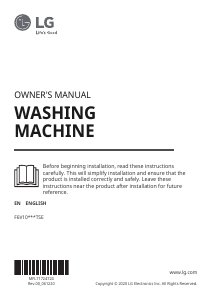 Manual LG F6V1010WTSE Washing Machine