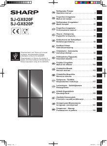 Rokasgrāmata Sharp SJ-GX820P Ledusskapis ar saldētavu