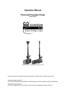 Manual SunSun CHJ-6003 Fountain Pump