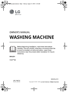 Handleiding LG F4V510SSE Wasmachine