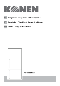 Manual Konen KC18055NF21 Fridge-Freezer