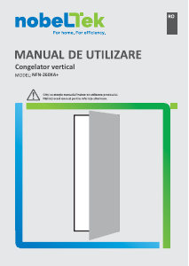 Manual NobelTek NFN-260XA+ Congelator