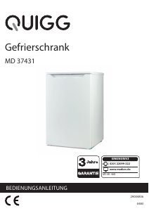 Bedienungsanleitung Quigg MD 37431 Gefrierschrank