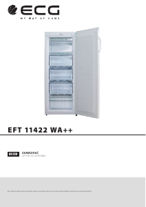 Priručnik ECG EFT 11422 WA++ Zamrzivač