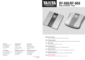 Handleiding Tanita BF-668 Weegschaal