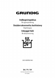 Käyttöohje Grundig GIEI 838980 INH Keittotaso