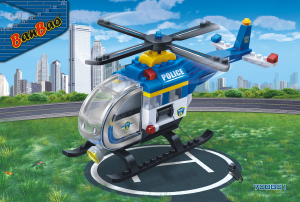 Käyttöohje BanBao set 7008 Police Poliisin helikopteri