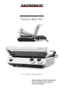 Manual Gastroback 42537 Design BBQ Pro Contact Grill
