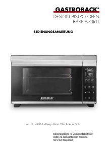 Handleiding Gastroback 42814 Design Bistro Oven