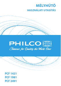 Használati útmutató Philco PCF 1981 Fagyasztó