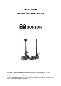 Mode d’emploi SunSun CHJ-4003 Pompe de fontaine