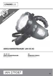 Bedienungsanleitung LivarnoLux LAH 55 A3 Taschenlampe