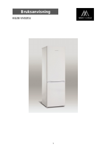 Bruksanvisning Mont Karlo KG28 VV02EU Kyl-frys