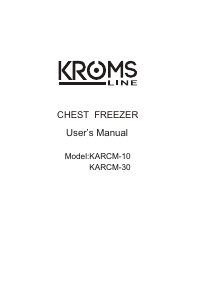 Handleiding KromsLine KARCM-10 Vriezer