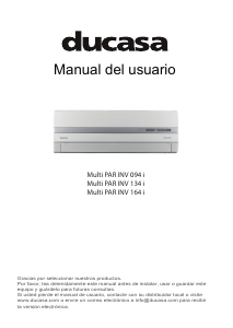 Manual de uso Ducasa Multi PAR INV 094 i Aire acondicionado