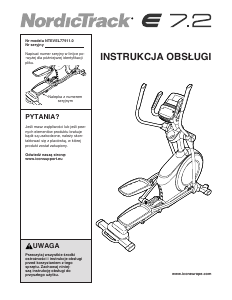 Instrukcja NordicTrack E7.2 Orbitrek