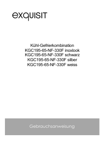 Bedienungsanleitung Exquisit KGC 195-65-NF-330F Kühl-gefrierkombination