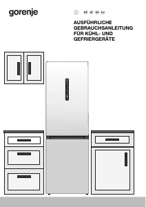 Bedienungsanleitung Gorenje NRC619CSXL4WF Kühl-gefrierkombination