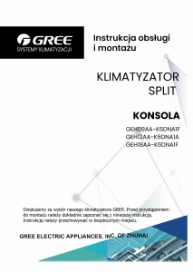 Instrukcja Gree GEH09AA-K6DNA1F Klimatyzator