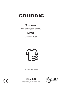 Handleiding Grundig GT77823WHF12 Wasdroger