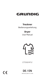 Bedienungsanleitung Grundig GT55824F12 Trockner